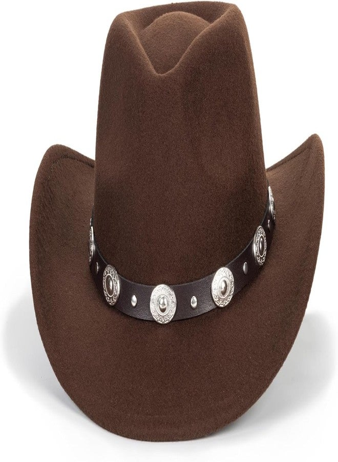 CXQRR Cowboy Hat for Boys Girls Western Felt Fedora Hat for Kids 3-6 Years - Image 2